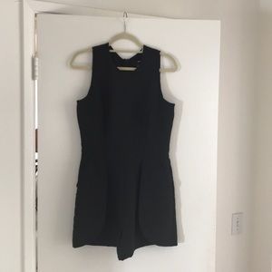 Black Aqua Romper